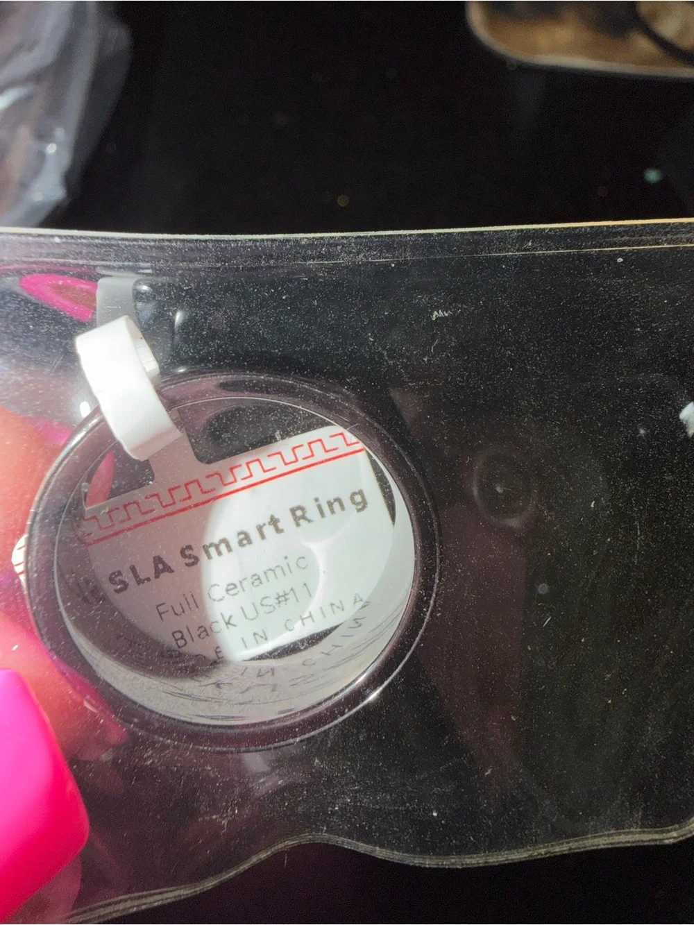 Tesla Smart Ring — Black Ceramic Band
